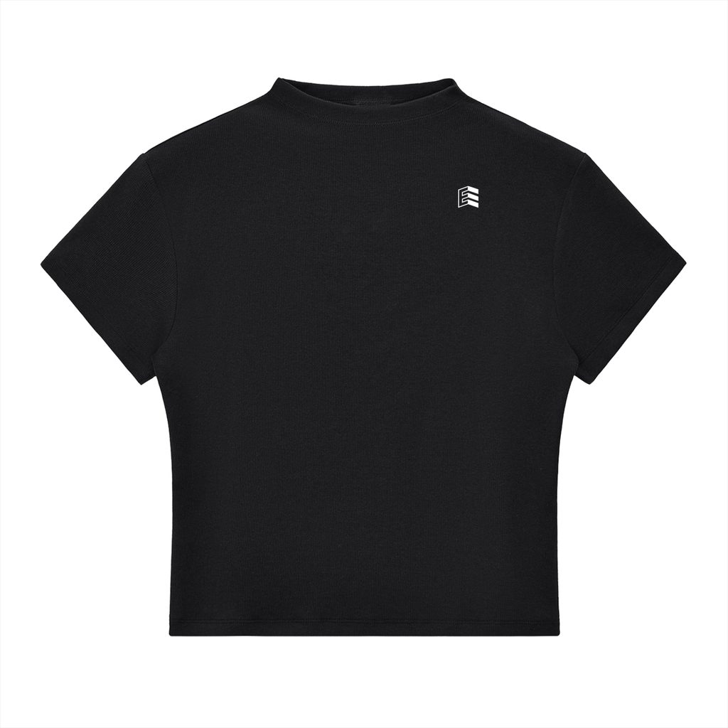 Women's Slim Fit Mock Neck Tee