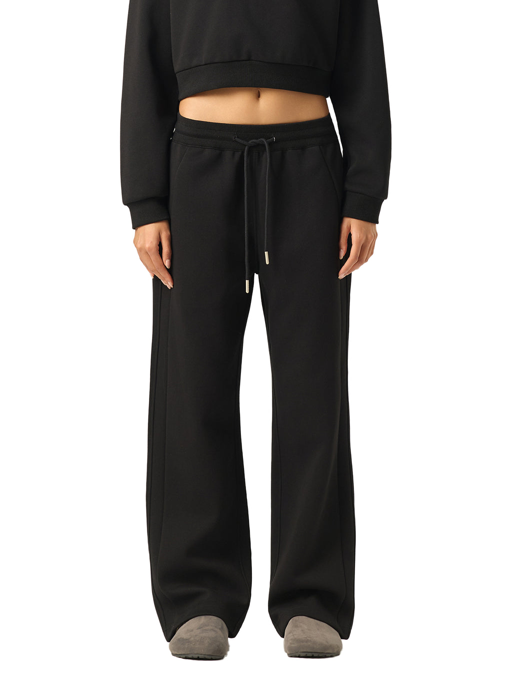 Women's Drawstring Straight-Leg Sweatpants