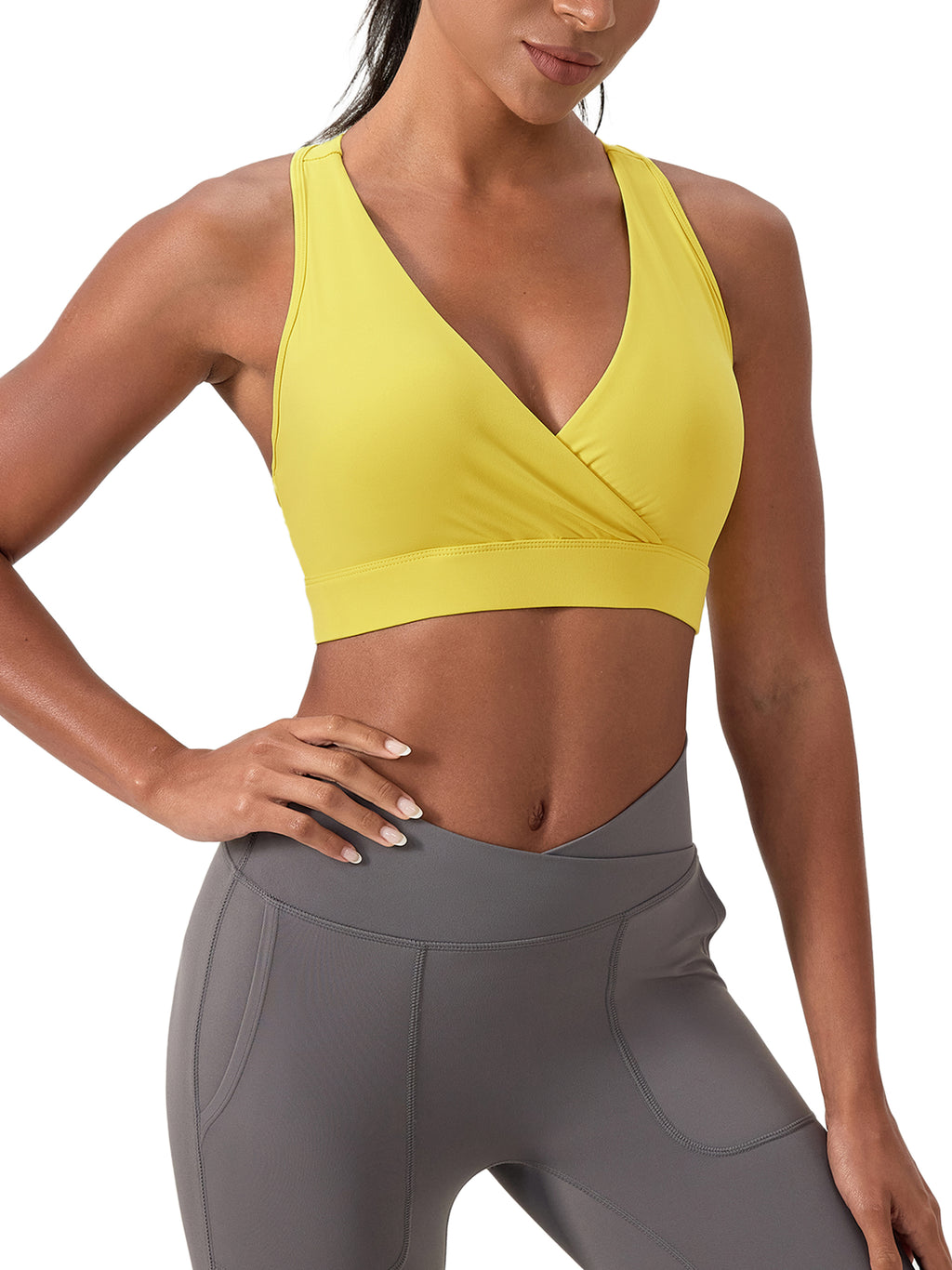 Luxe Crossover Sports Bra